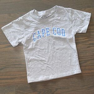 Cuffy’s Cape Cod Gray T-Shirt with Blue Lettering | 2T
